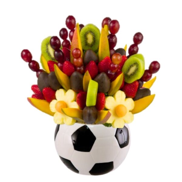 Disfru Gol – arreglo frutal temático de fútbol Arreglo frutal con temática de fútbol “Disfru Gol”
