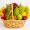 Hermosa y elegante canasta de selectas frutas frescas